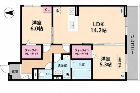 RETORIA阪南町【2階】の間取り