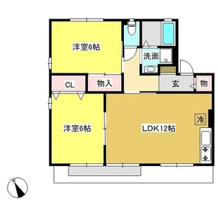 メイプルタウン【1階】の間取り