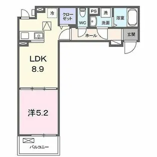 ForzaDKⅢ【2階】の間取り