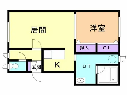 東町グレイスタウンD【2階】の間取り