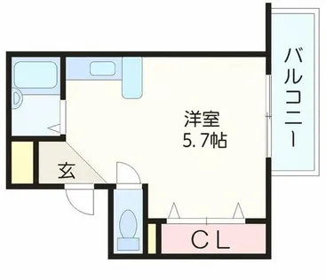 エスポワール茨木【505号室】の間取り