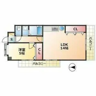 加藤第一マンション【4階】の間取り