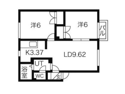 フォーレストパーク美園【203号室】の間取り