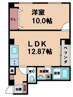 マンションSAWARABI【2階】の間取り