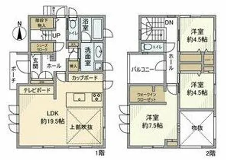愛知県名古屋市緑区鳴海町字山ノ神【一戸建】の間取り