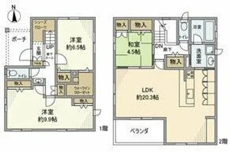 愛知県豊田市小川町4丁目【一戸建】の間取り