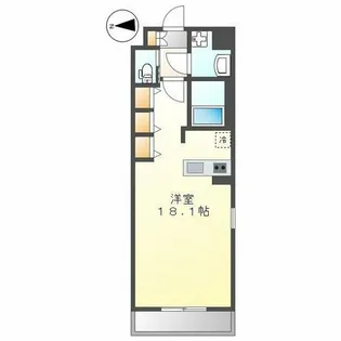 (ザ ジーディー ワン)THE GD One【3階】の間取り