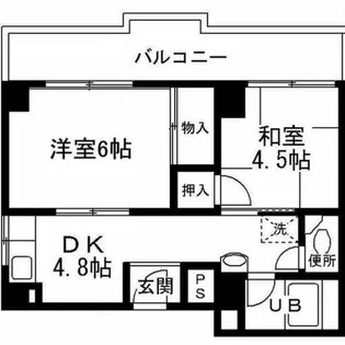 メゾンムーラン【2階】の間取り