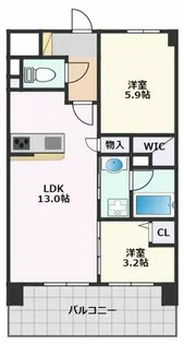 バンク【4階】の間取り