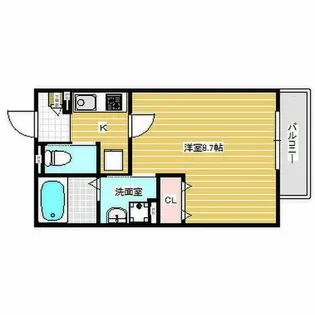 KTIレジデンス弥刀【1階】の間取り