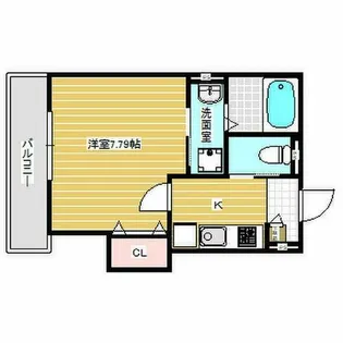 KTIレジデンス弥刀【1階】の間取り