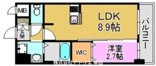 ファステート東大阪バレーナ【2階】の間取り