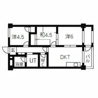 ゼフィール西明石【4階】の間取り