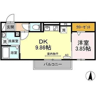 ブリーズコート常滑【2階】の間取り