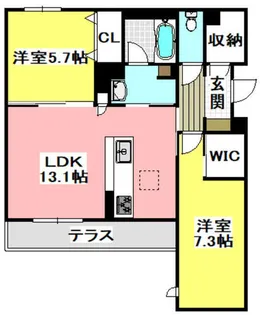 シャーメゾン ラヴィ【1階】の間取り