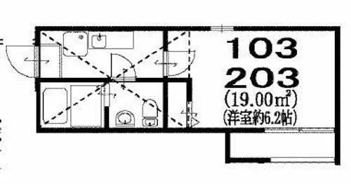 プランタン白金【1階】の間取り