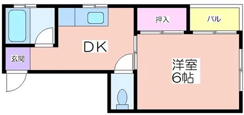 ライフイン住之江C棟【401号室】の間取り
