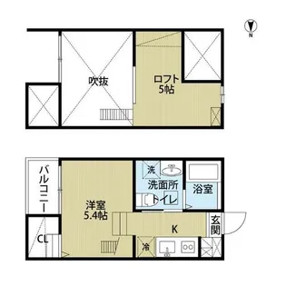 Jeunesse石場(ジュネス石場)【2階】の間取り