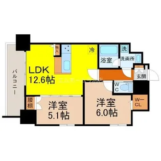 RAFFLE OZONEⅡ -South Garden-【9階】の間取り