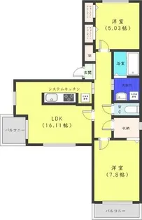 MセレクションステラⅡ【4階】の間取り