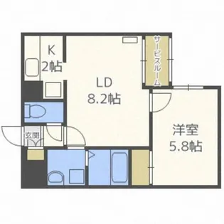 アイアール平岸【2階】の間取り