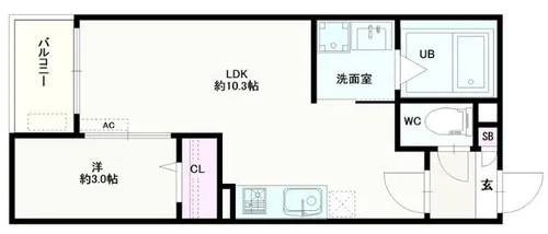 Jack urasatoⅠ【3階】の間取り