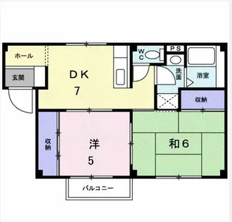 アメニティタウン高洲【202号室】の間取り