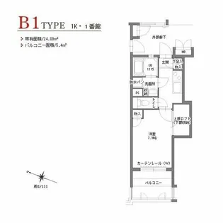 アクタス博多Vタワー【6階】の間取り