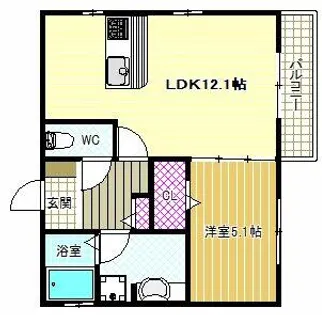 Re Court Luna【2階】の間取り