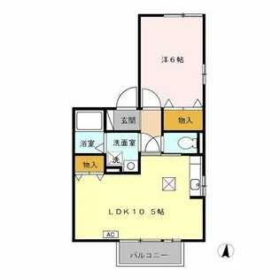 ルーチェヴォーン【1階】の間取り