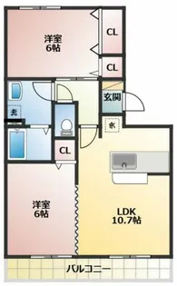 アーバンノール【3階】の間取り