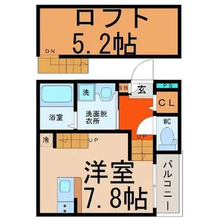 BlueTopaz(ブルートパーズ)【2階】の間取り