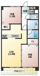 ヴィラエスポワール【B302号室】の間取り