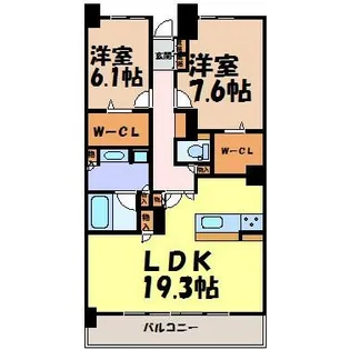 ロイヤルパークス千種【7階】の間取り