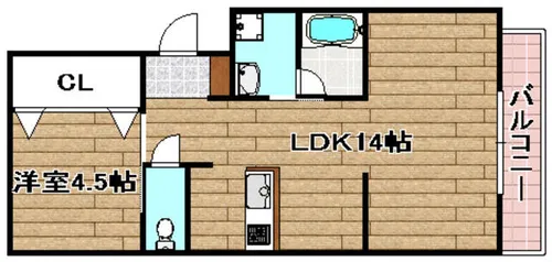 マンション東岡【2階】の間取り