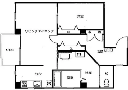 グリーンヒルズ平野町【6階】の間取り