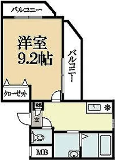 コンフォルト小倉【1階】の間取り