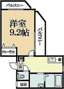 コンフォルト小倉【1階】の間取り