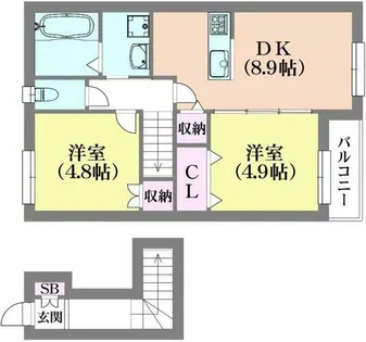 ハーバーコート神戸【2階】の間取り