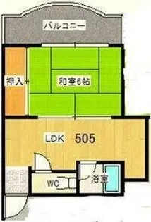 プレアール弁天【505号室】の間取り