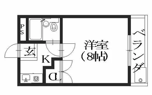 恵解山ハイツ【2階】の間取り