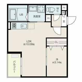 Jack biwajimaⅢ【2階】の間取り