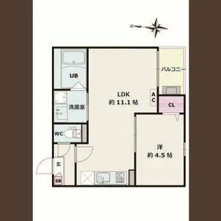 Jack ohataⅠ【1階】の間取り