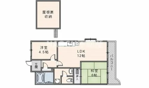 ウエストコート【301号室】の間取り