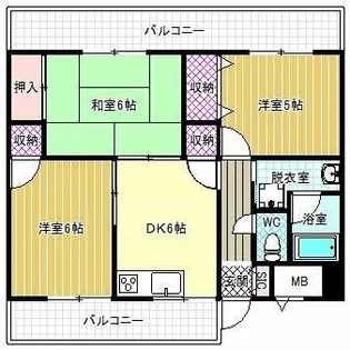 シャトー松ヶ丘【3階】の間取り