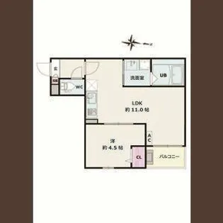 Jack ohataⅠ【1階】の間取り