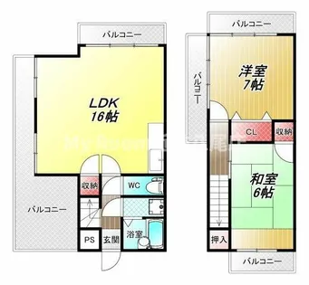 ロイヤル陽光園【2階】の間取り