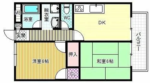 モアクレスト津村パートⅢ【2階】の間取り