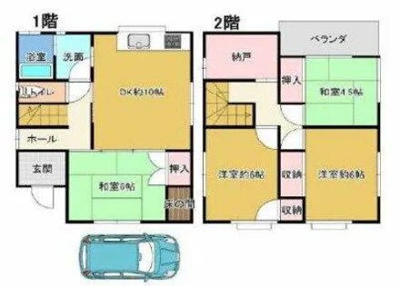 兵庫県加古郡稲美町六分一【一戸建】の間取り