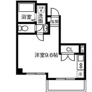 リエス千代田橋【403号室】の間取り